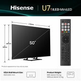 Hisense 50U7QTUK 50 Inch Mini LED HD Smart TV Hisense 50U7QTUK 50 Inch Mini LED HD Smart TV