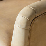 Gallery Newport Top Grain Leather Swivel Chair, Saddle Tan