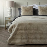 Belledorm Alaska Faux Fur Cushion in Taupe, 50 x 50 cm