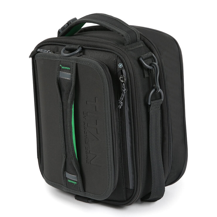 Titan Expandable Lunchbox with Ice Walls in Black