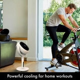 Lifestyle image of  the fan used at home gym