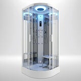 Insignia Diamond 900mm Quadrant Steam Shower with Chrome Frame Insignia Diamond 900mm Quadrant Steam Shower with Chrome Frame