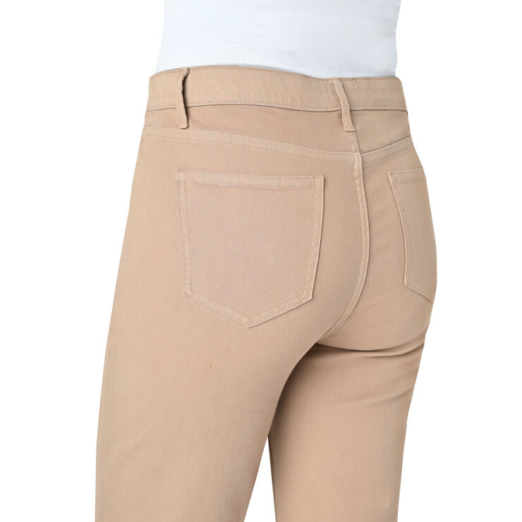 Briggs Ladies Twill Wide Leg Pant in Taupe
