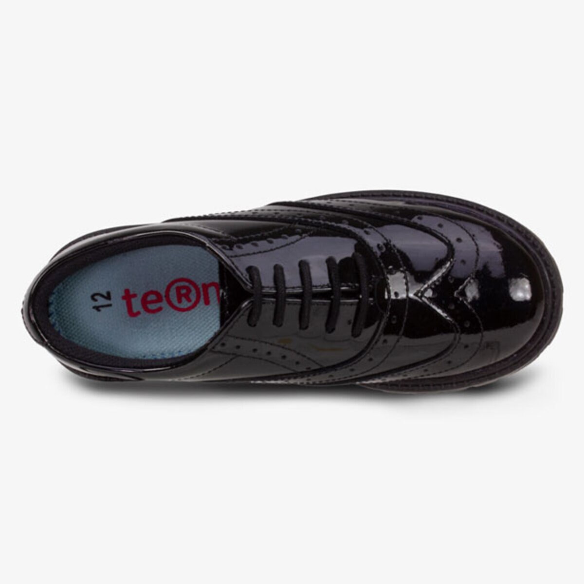 Te m Sophia Patent Brogue Girl s School Shoes Size 5 C