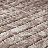 Safdie Crushed Velvet Taupe Throw , 234 x 244 cm Safdie Crushed Velvet Taupe Throw , 234 x 244 cm