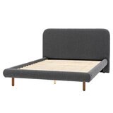 Gallery Rabley Dark Grey Fabric Bed Frame, Double
