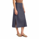 Matty M Women's Linen Skirt in Navy