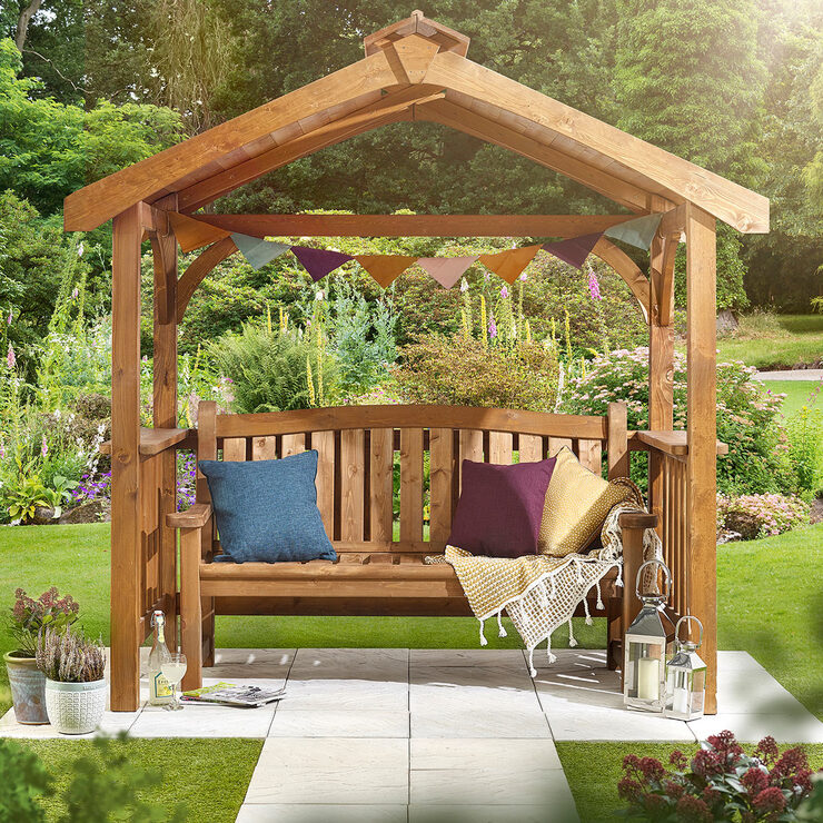 Anchor Fast Pine Wood BBQ Grilling Pavilion Costco UK