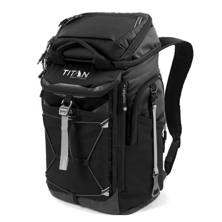 Titan Deep Freeze® 26 Can Backpack Cooler in Black Titan Deep Freeze® 26 Can Backpack Cooler in Black