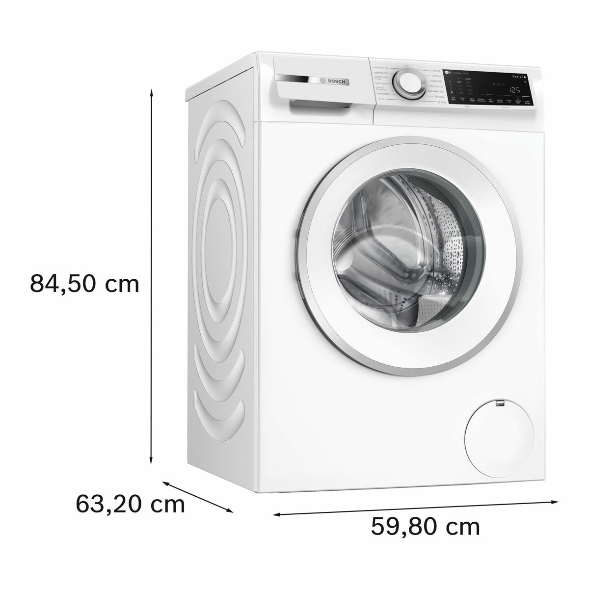 Bosch WGJ25400GB Series 6, 10kg Washing Machine, A Rated in White