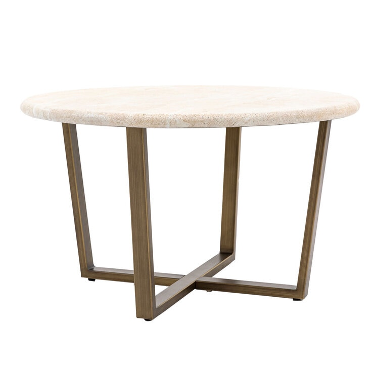 Gallery Moderna White Faux Travertine Coffee Table Gallery Moderna White Faux Travertine Coffee Table