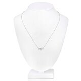 1.00ctw Round Brilliant Cut Diamond 3-Stone Necklace, 18ct White Gold