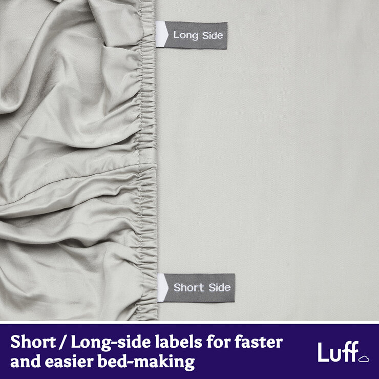 Light Grey SilverLining Fitted Sheet Labels