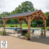 Backyard Discovery Norwood 16ft x 12ft (4.8 x 3.7m) Wooden Gazebo