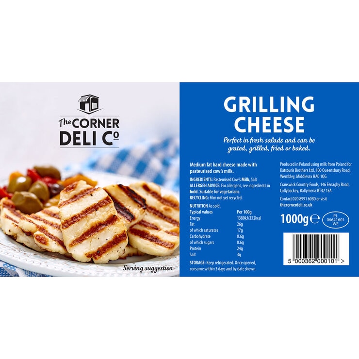 The Corner Deli Company Grilling Cheese, 1kg