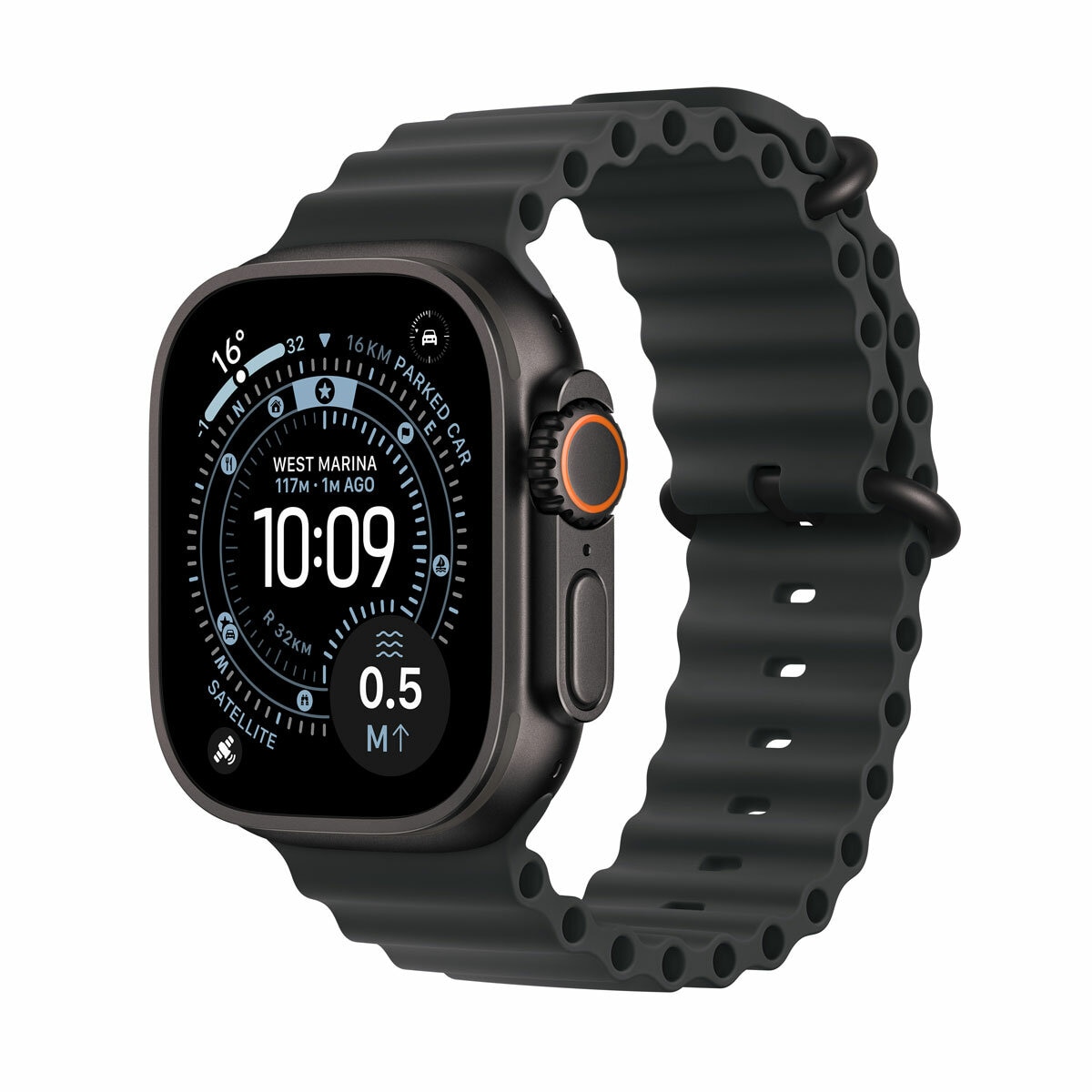 Buy Apple Watch Ultra 3 GPS + Cellular, 49mm Black Titanium Case with Black Ocean Band, MF0J4DH/A at costco.co.uk