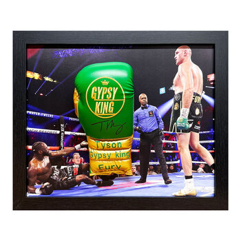 Tyson Fury Signed Framed Boxing Glove