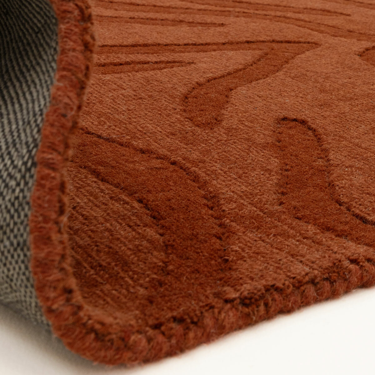 Asiaitc Tigra Rug in burnt orange colour with tiger print pattern Asiaitc Tigra Rug in burnt orange colour with tiger print pattern