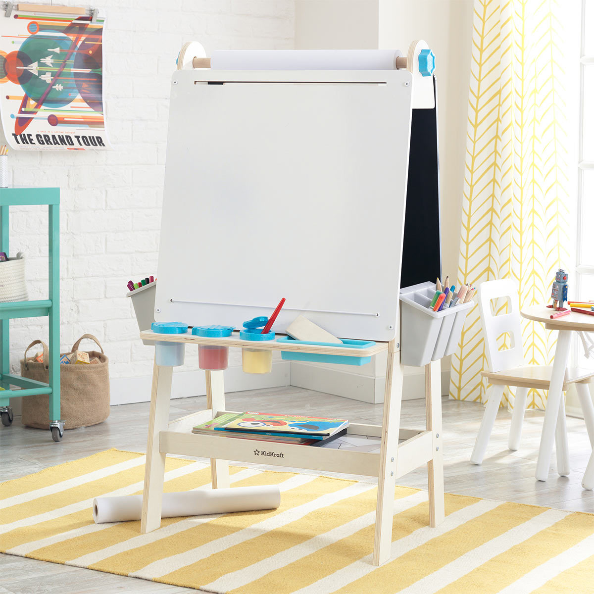 KidKraft Create' N' Play Art Easel With EZ Kraft Assembly (3+ Years)