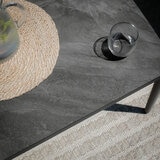 Maze Milan 4 Piece Deep Seating Patio Set in Charcoal