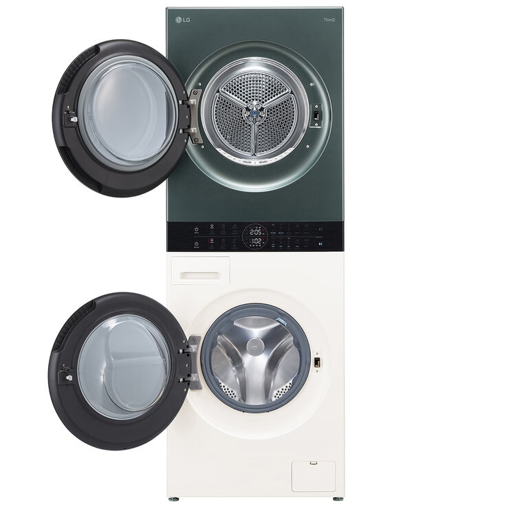 LG WT1210NBTN1, 12kg/10kg, 1400rpm, WashTower Rated in A/A+++ in Green / Beige LG WT1210NBTN1, 12kg/10kg, 1400rpm, WashTower Rated in A/A+++ in Green / Beige