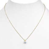 0.5ct Diamond Pendant, 18k Yellow Gold