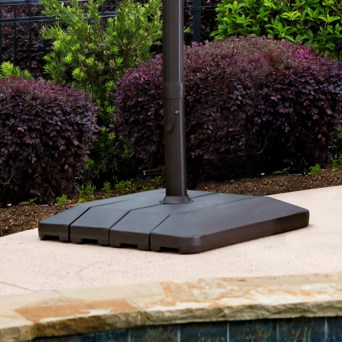 Seasons Sentry 10ft 3m Solar LED Square Cantilever Umbr
