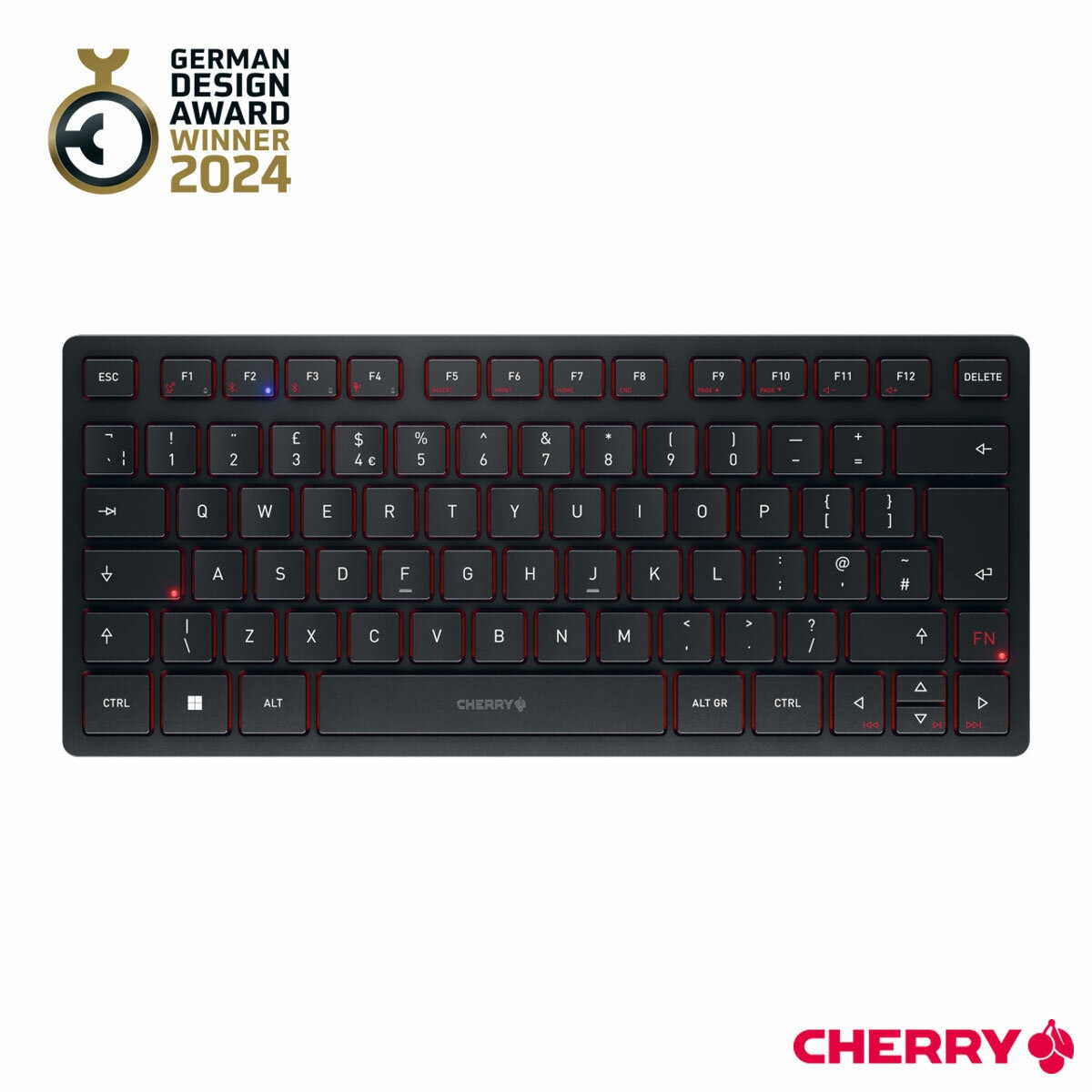 Cherry KW 9200 Mini, Wireless Keyboard with Case