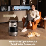 Lifestyle image showing hands free operation with smart voice commands