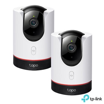 TP-Link Tapo C225 2K 4MP Pan/Tilt AI Home Security Wi-Fi Camera - 2 Pack