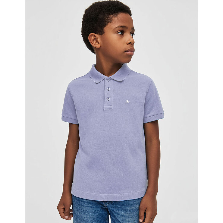 Jack Wills Youth Polo in Grey & Purple Jack Wills Youth Polo in Grey & Purple