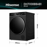 Hisense 7i Series DH7I108BBAB1 10kg Heat Pump Dryer, A+++ Rated in Black Hisense 7i Series DH7I108BBAB1 10kg Heat Pump Dryer, A+++ Rated in Black