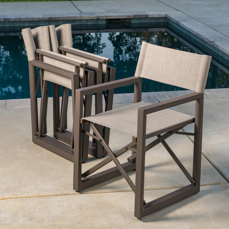 SunVilla Anchor 9 Piece Sling Dining Set + Cover