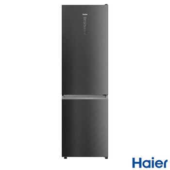Haier Series 3, HDW3618DNPD Fridge Freezer, D Rated in Platinum Inox