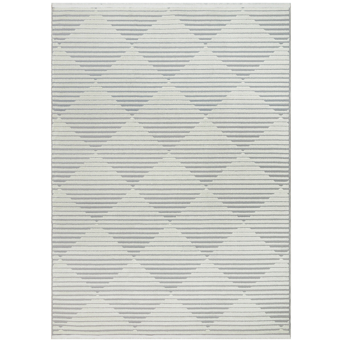 Concept Looms Jazz Grey Diamond Indoor Oudoor Rug, in 2 Sizes