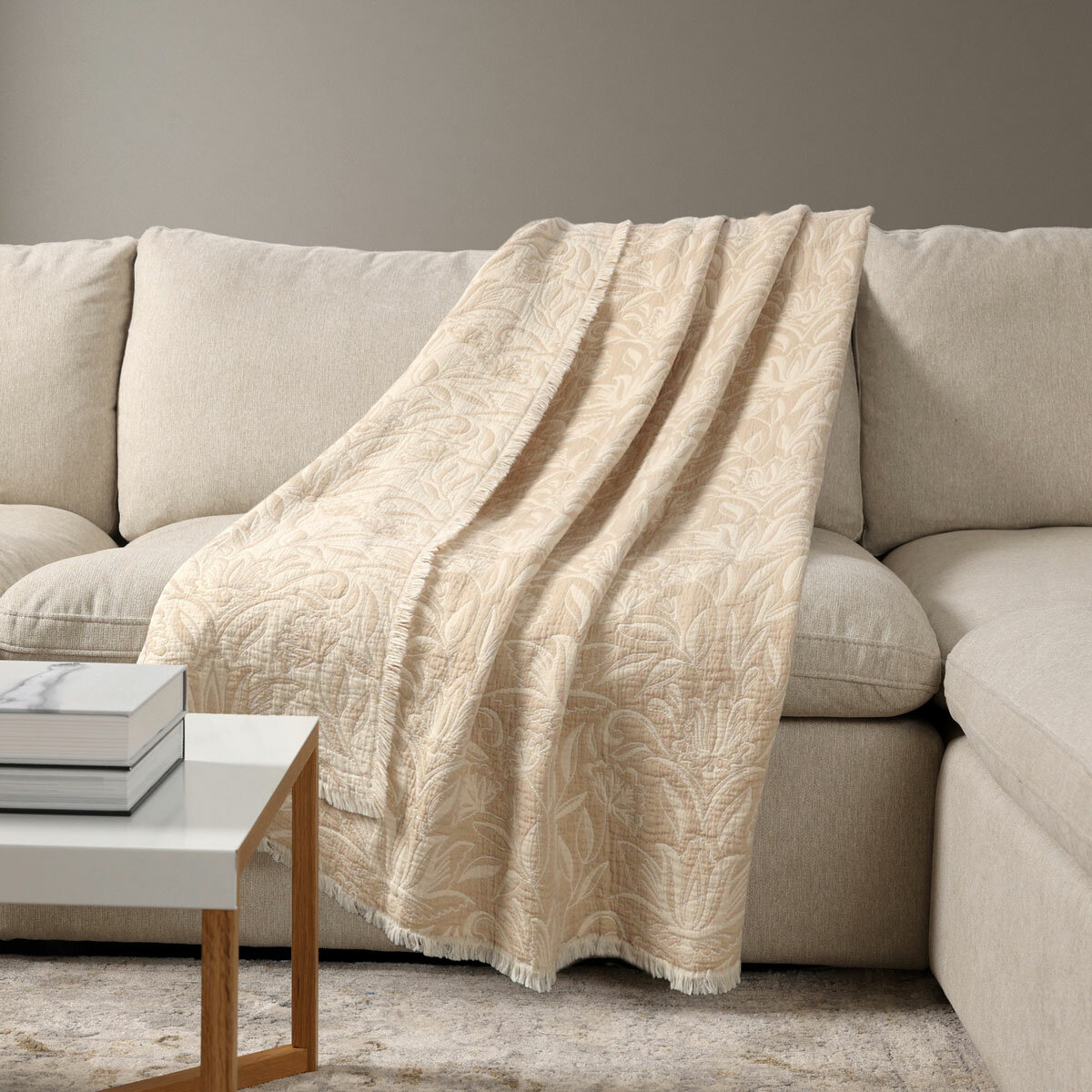 Life Comfort Reversible 100% Cotton Gauze Throw in 4 colours, 127 x 162 cm