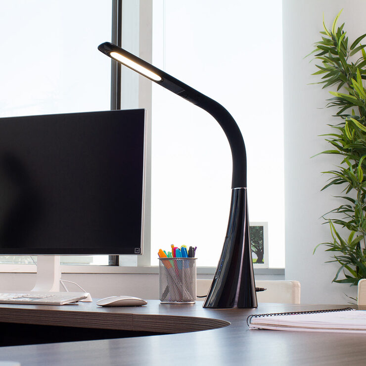 OttLite Workwell Twist Desk Lamp in Black Costco UK