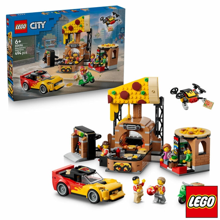 LEGO City Pizza Delivery Experience with Vehicles - Model 60496 (6+ Years) LEGO City Pizza Delivery Experience with Vehicles - Model 60496 (6+ Years)