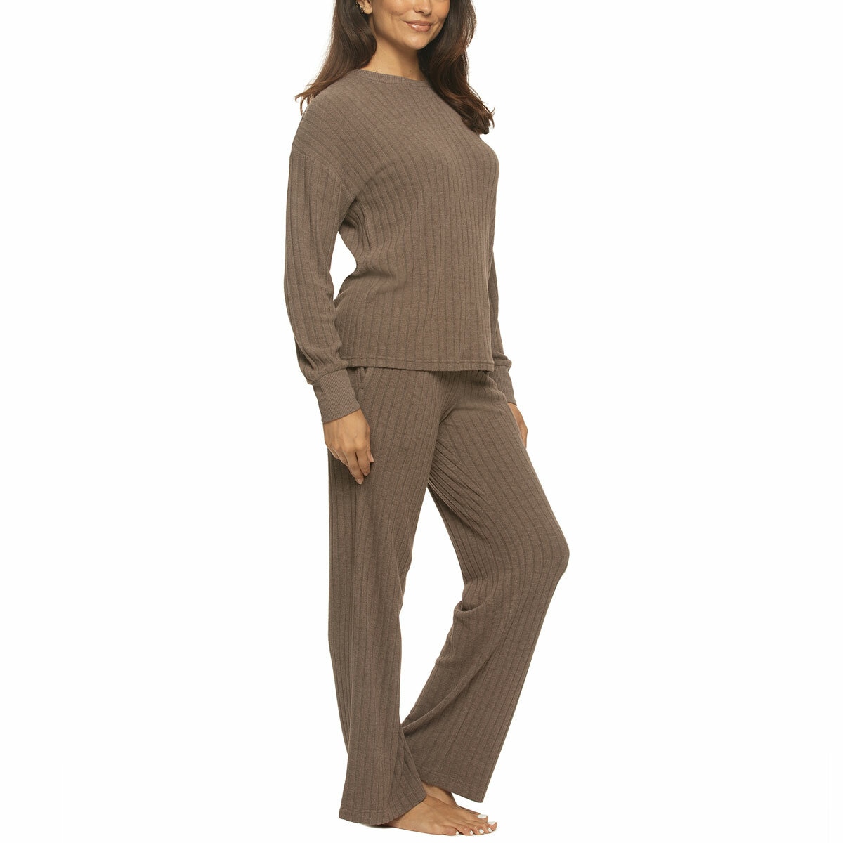 Jezebel Ladies 2 Piece Brushed Rib Lounge Set