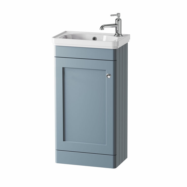 Tavistock Ashby Cloakroom 46.4 cm Floor Mounted Vanity Unit in Blue