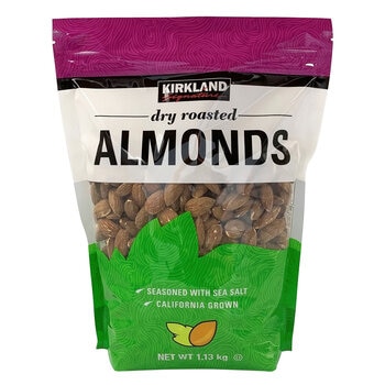 Kirkland Signature Dry Roasted Almonds, 1.13kg