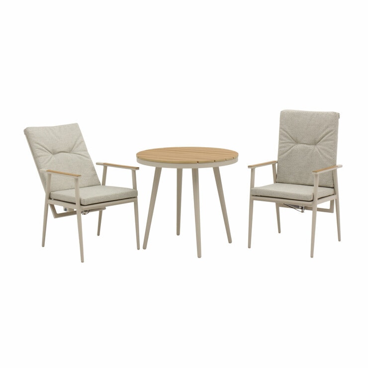 Bramblecrest Wisely 3 Piece Recliner Patio Set in Mocha