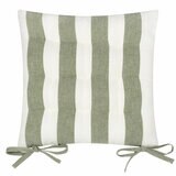 Yard Hayle Green Striped Indoor Outdoor Seat Pad 2 Pack, 40 x 40 cm