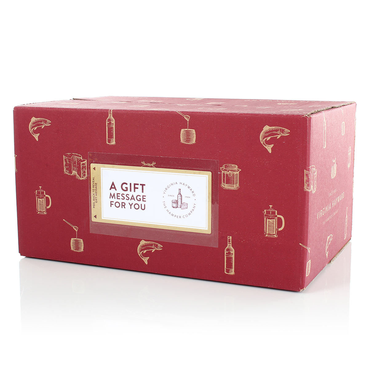 Example of the style of packaging used to deliver this hamper