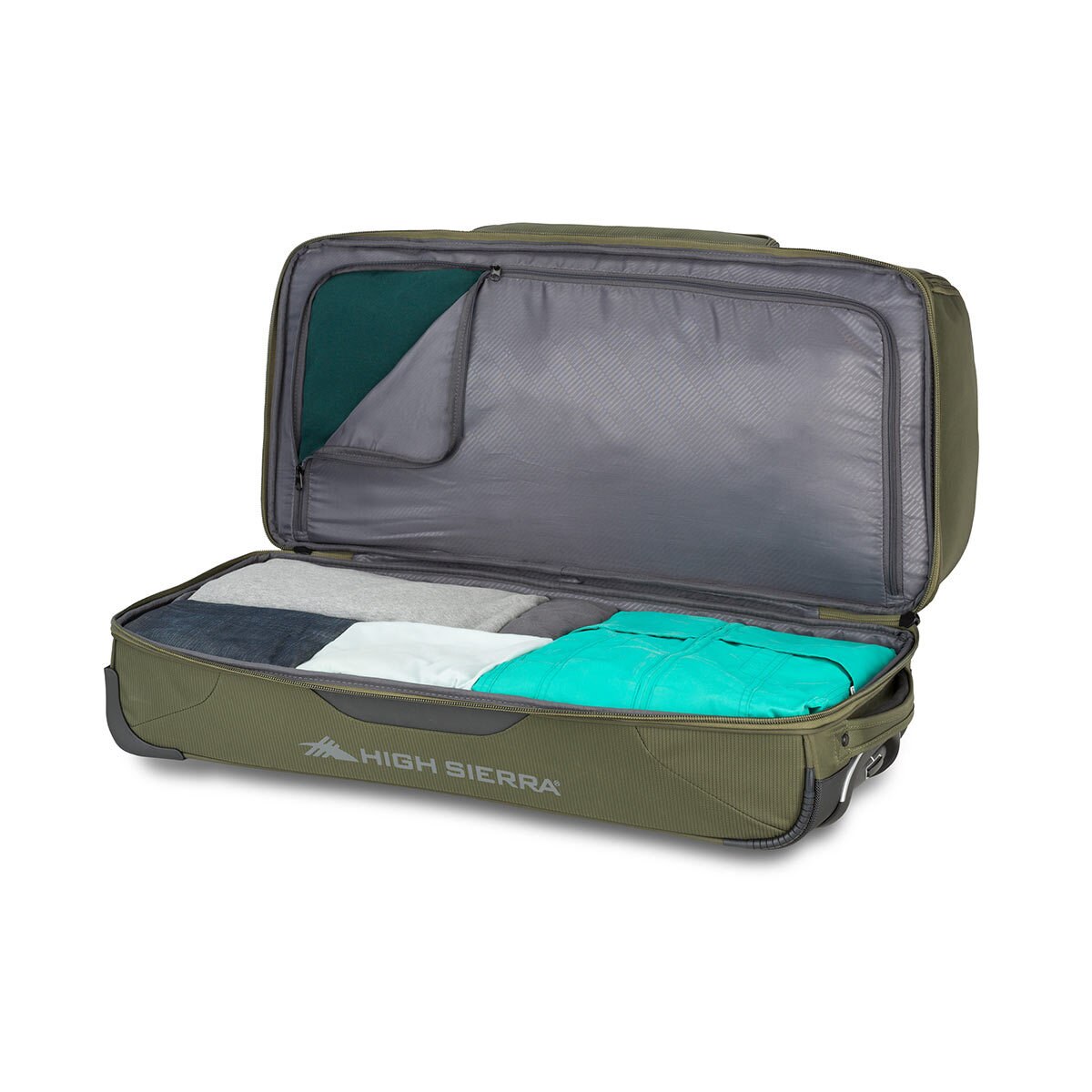 High Sierra 30" Drop Bottom Wheeled Duffel Bag in Khaki Costco UK