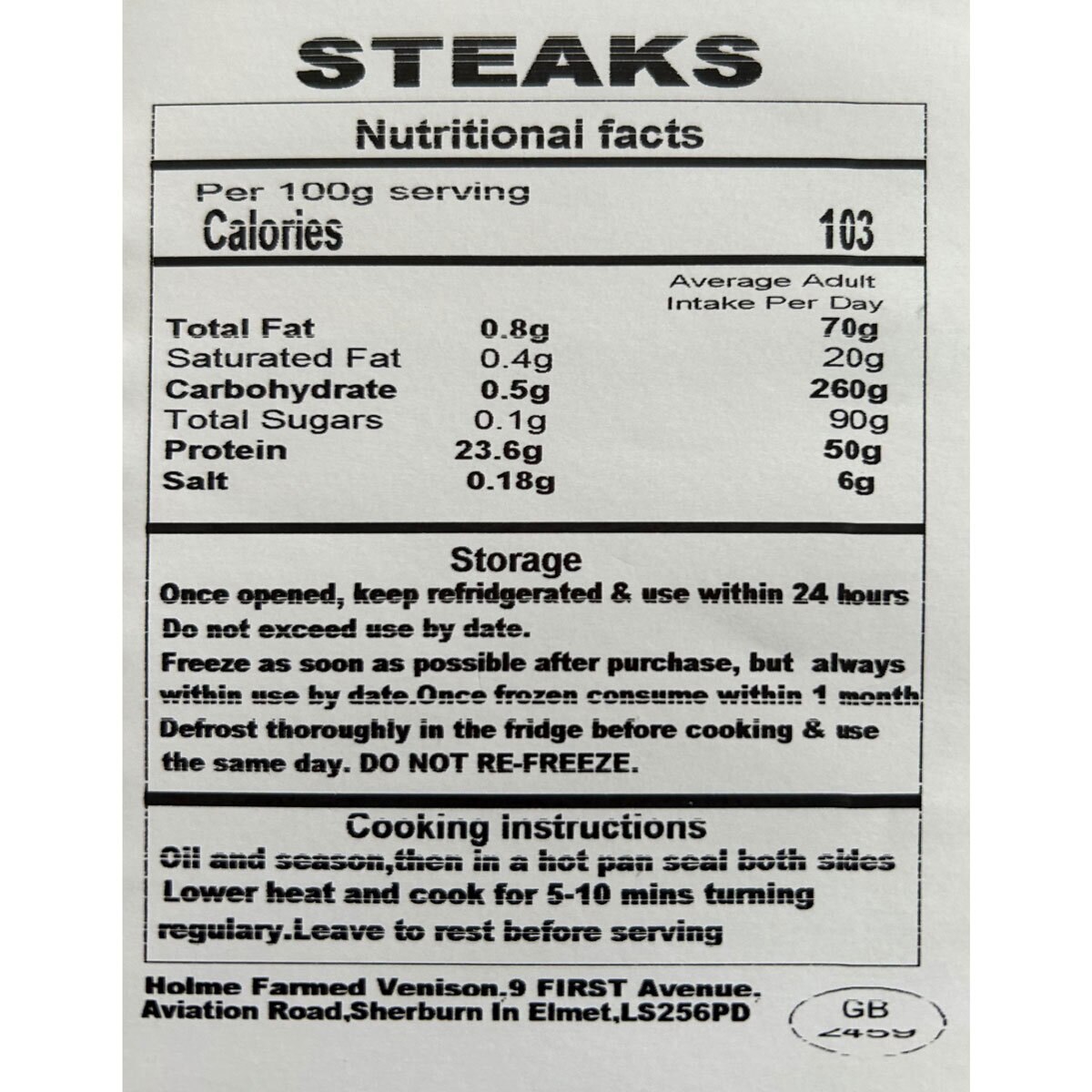 Nutritional Information