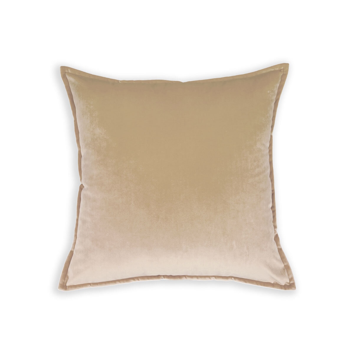 Velvet Feather Filled Deco Cushion 55 x 55 cm, Silver Mink