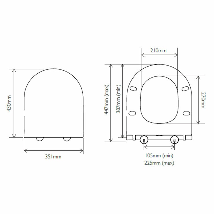Tavistock Curve Back To Wall Toilet With Pan And Seat