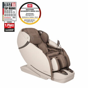 Casada Skyliner 25Y Massage Chair in Brown & Cream