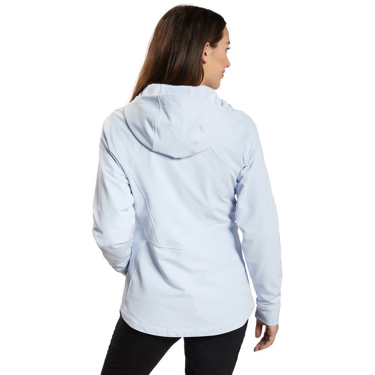 Kirkland Signature Women's Softshell Jacket in Light Blue, Extra Large Costco UK